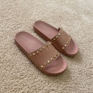 Madden Girl Studded Slides Size 8